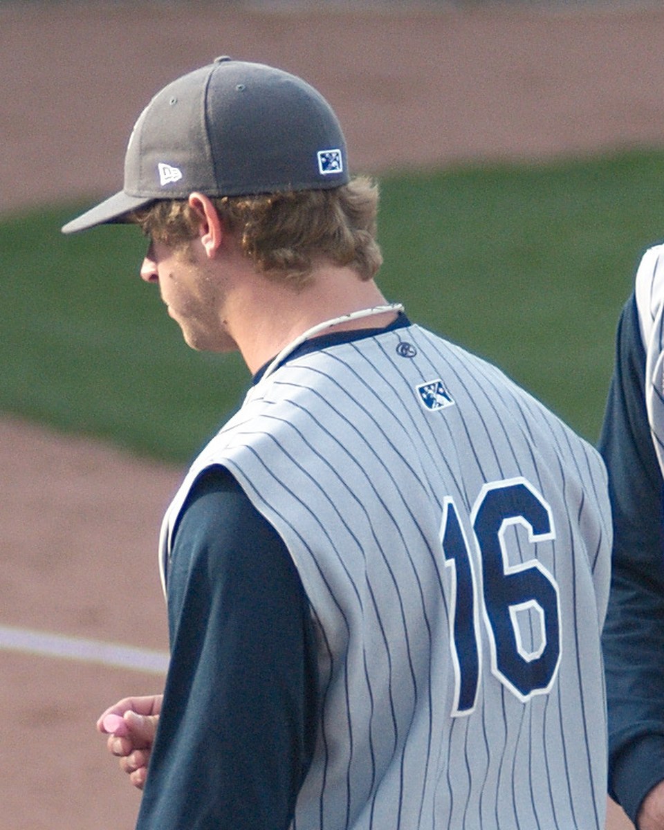 Austin Adams with the Lake County Captains in 2010