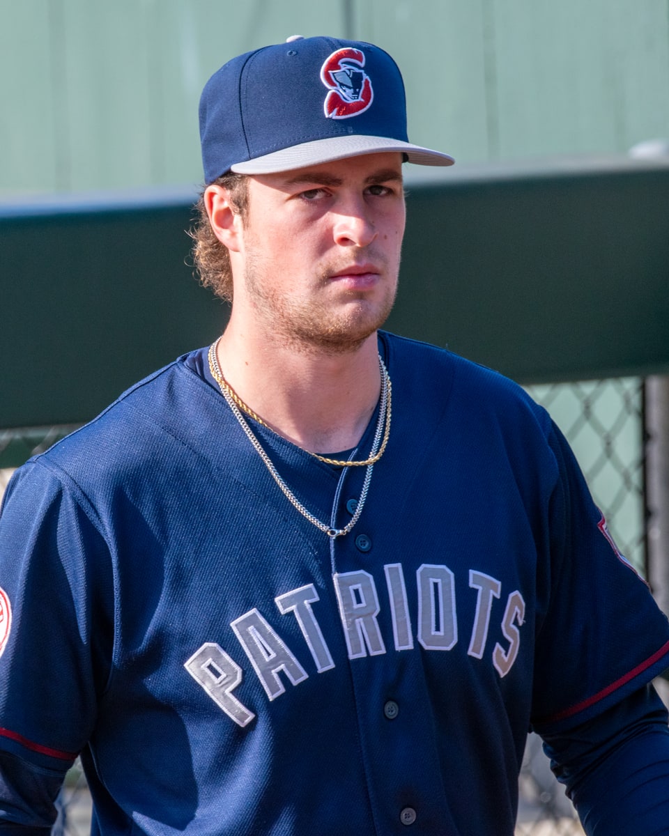 Cam Schlittler with the Somerset Patriots in 2025.