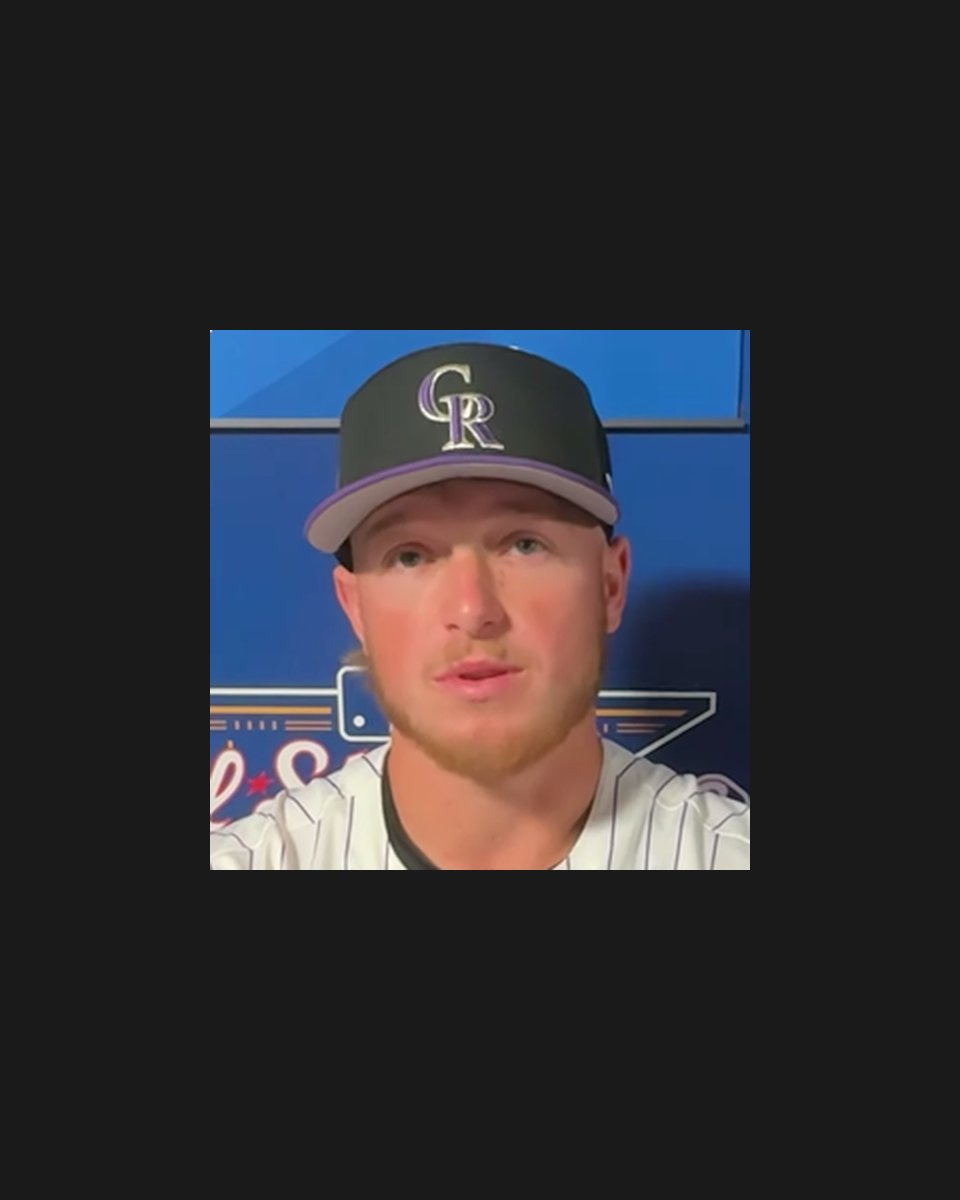Hunter Goodman appearing in a 2025 FanDuel YouTube video about MLB players' favorite opposing jerseys.