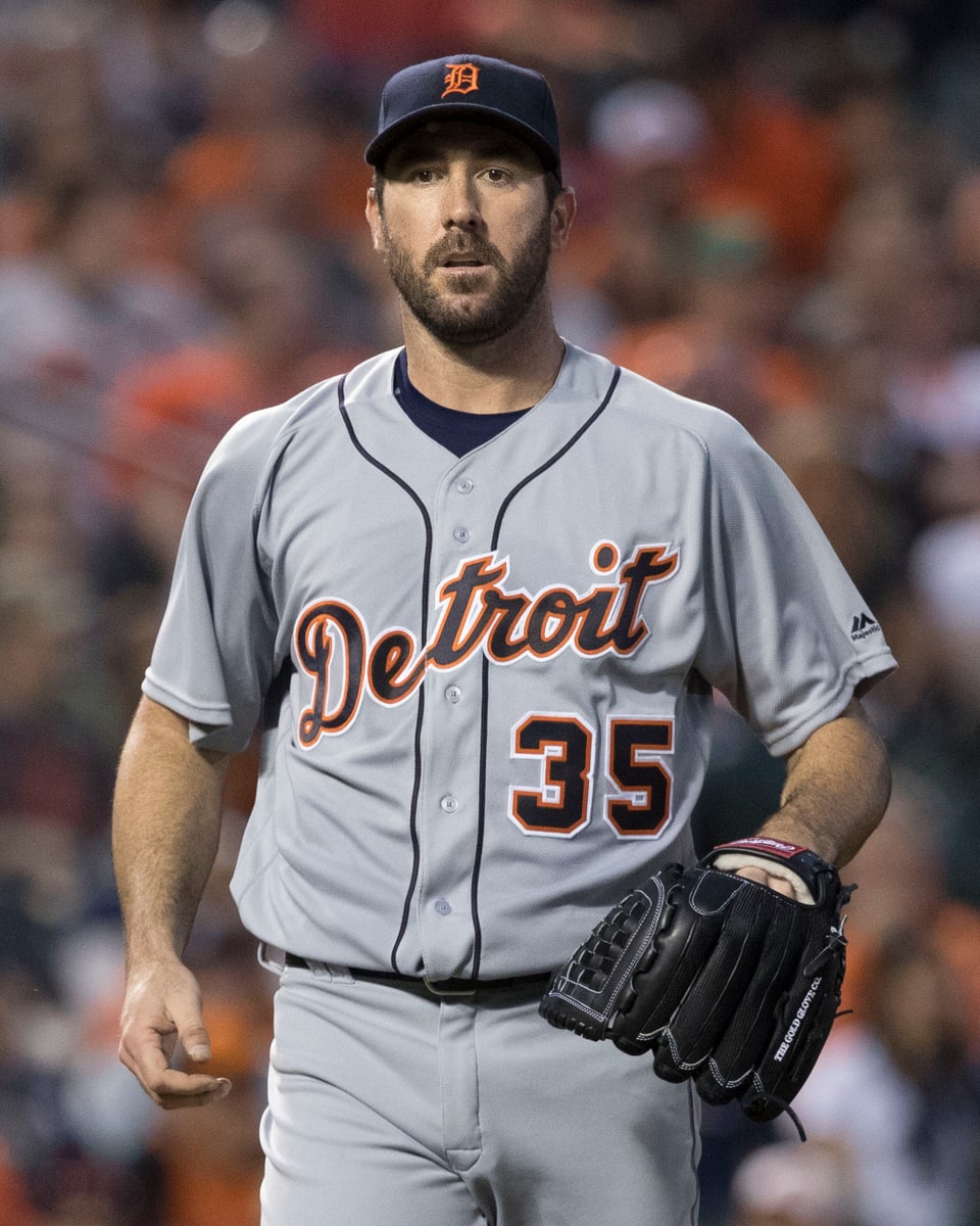 Justin Verlander with the Detroit Tigers in 2016.