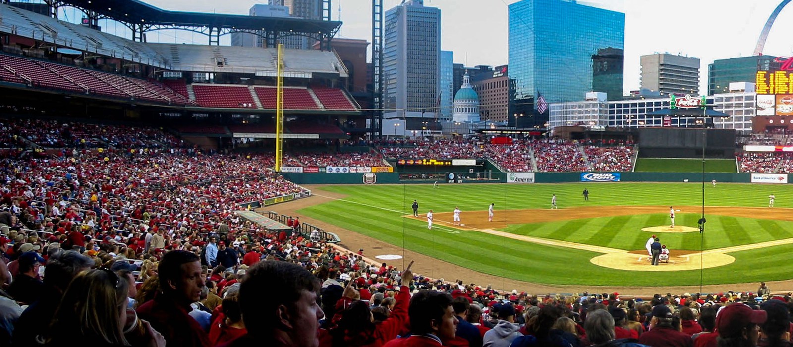 First St. Louis Cardinals game at the new Busch Stadium