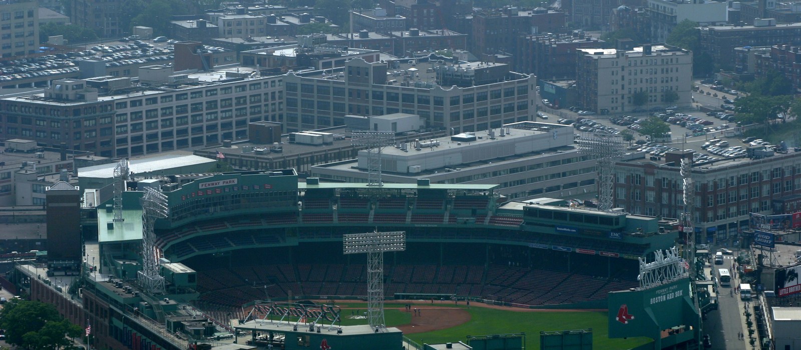 Fenway Park viewed from the Prudential Center observation deck