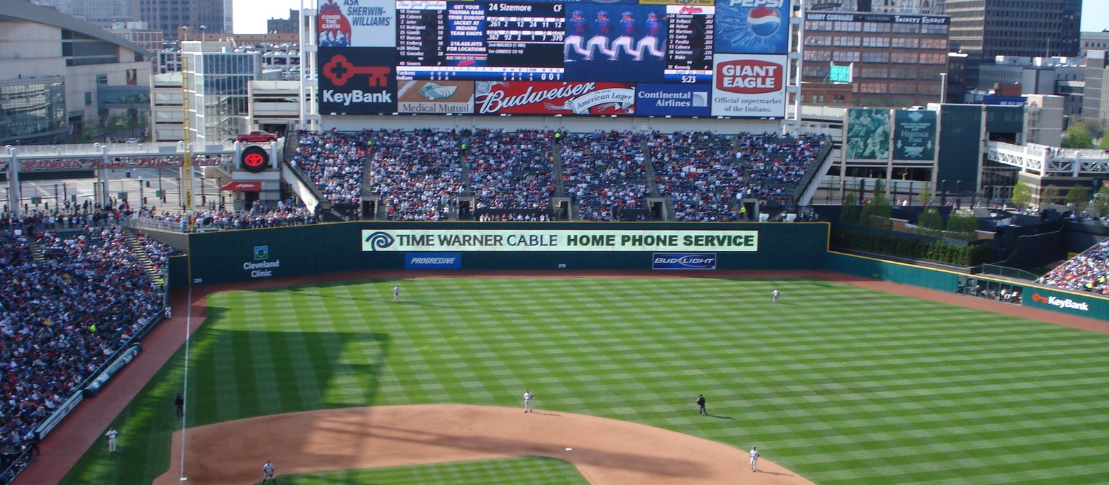 Progressive Field in Cleveland, Ohio