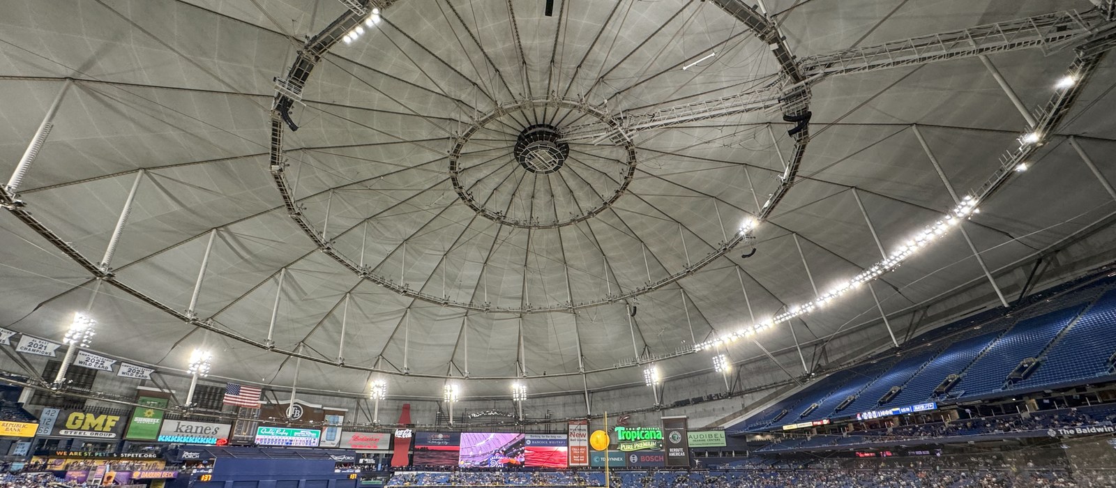 Tropicana Field in Tampa, Florida, 2024